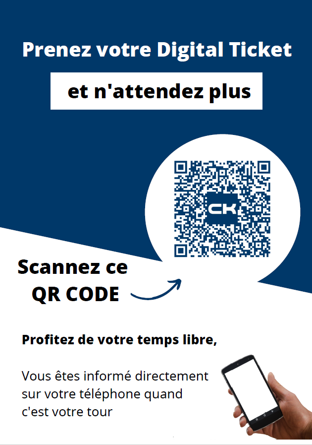 Ticket digital - CK Ticket digital - CK avec QR CODE