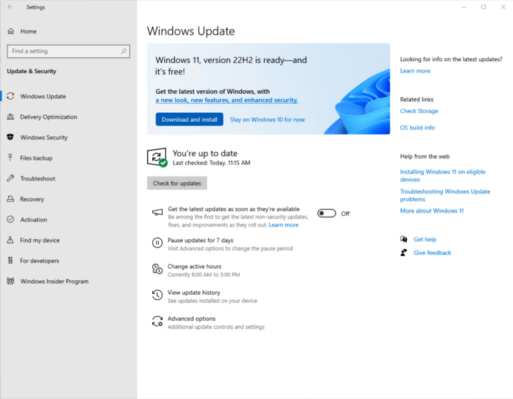 maj windows 11 mise à jour windows 11