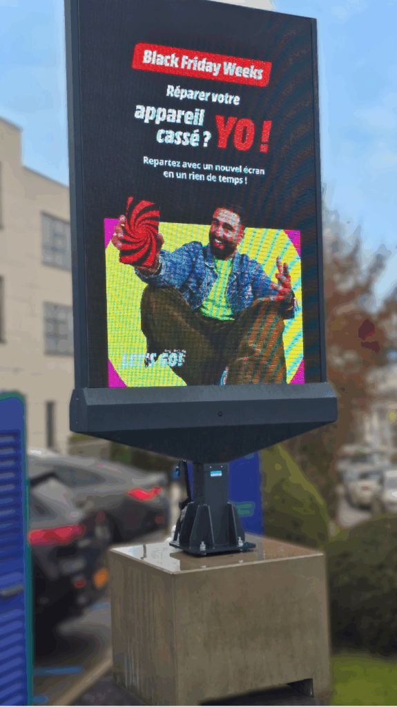 Écran LED outdoor de la marque Artixium installé à Leudelange par CK