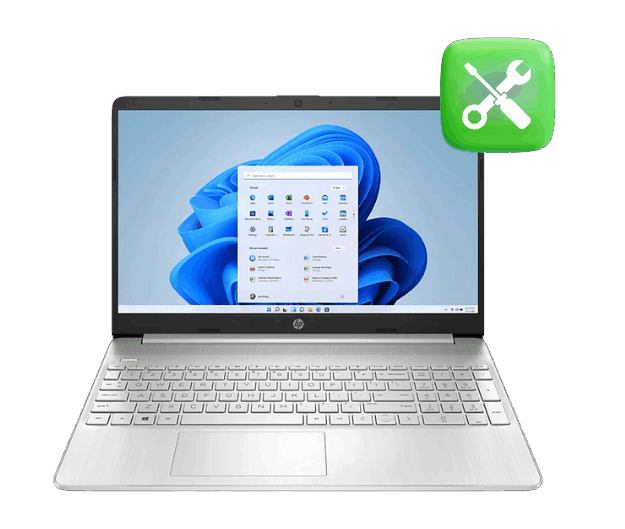 Laptop après réparation au repair center iTEC