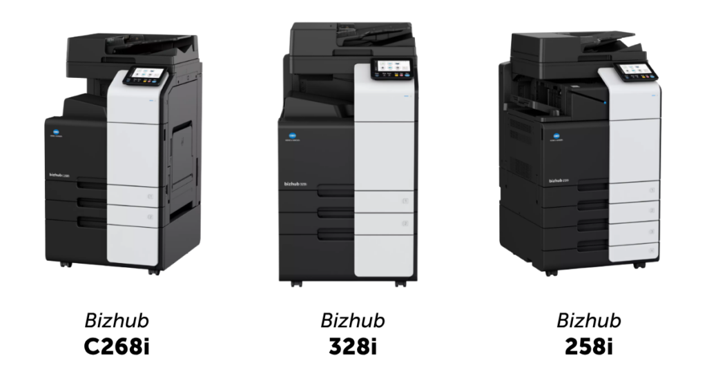 imprimantes multifonctions bizhub C268i, 328i et 258i