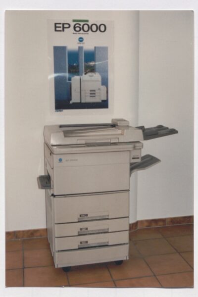Minolta EP 6000 chez CK Minolta EP 6000 dans les bureaux CK en 1990
