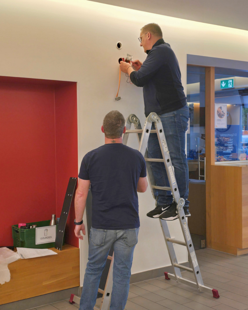 Installation AIRxTOUCH au CK Sportcenter Installation AIRxTOUCH au CK Sportcenter